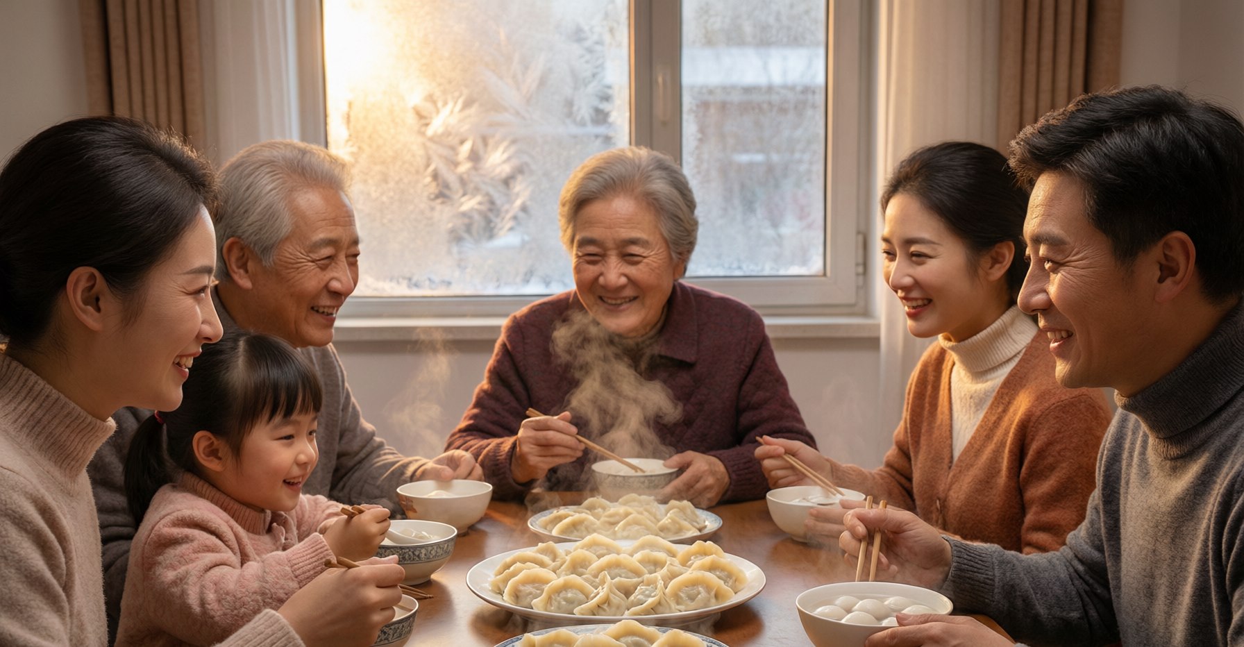 Winter Solstice dumplings and family